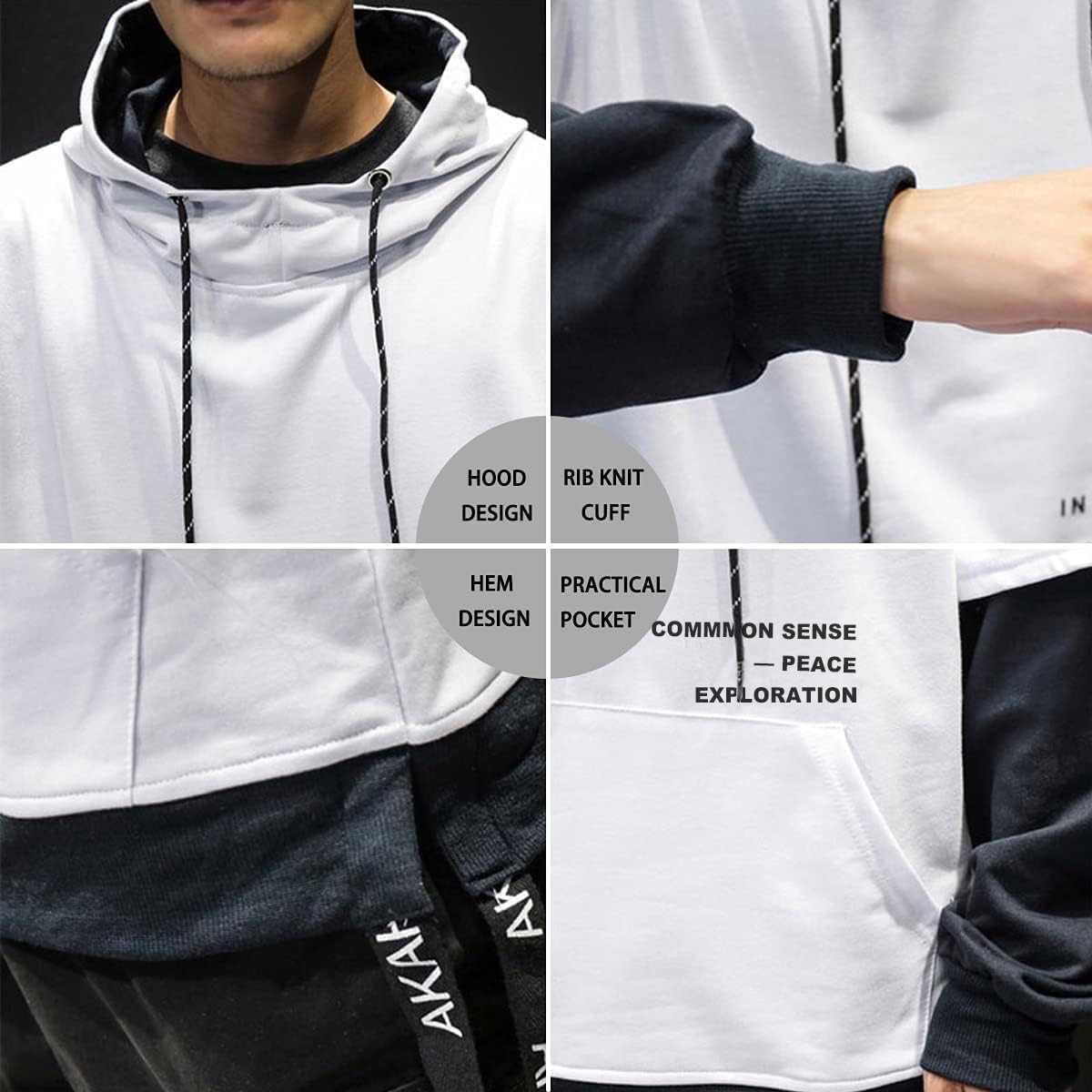 Thumbnail 4 de Moshtashio Sudadera con Capucha Patchwork 5XL