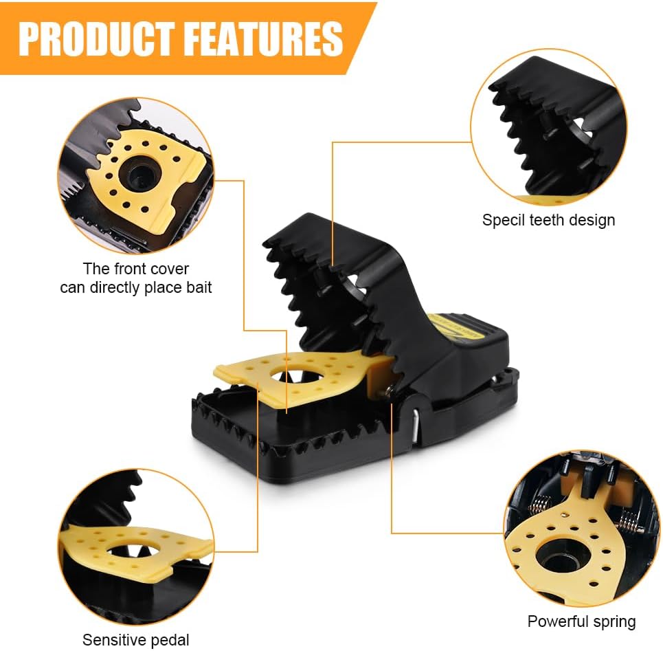 Detalle 2 de Flintronic Rat Trap 4 PCS trampa reutilizable