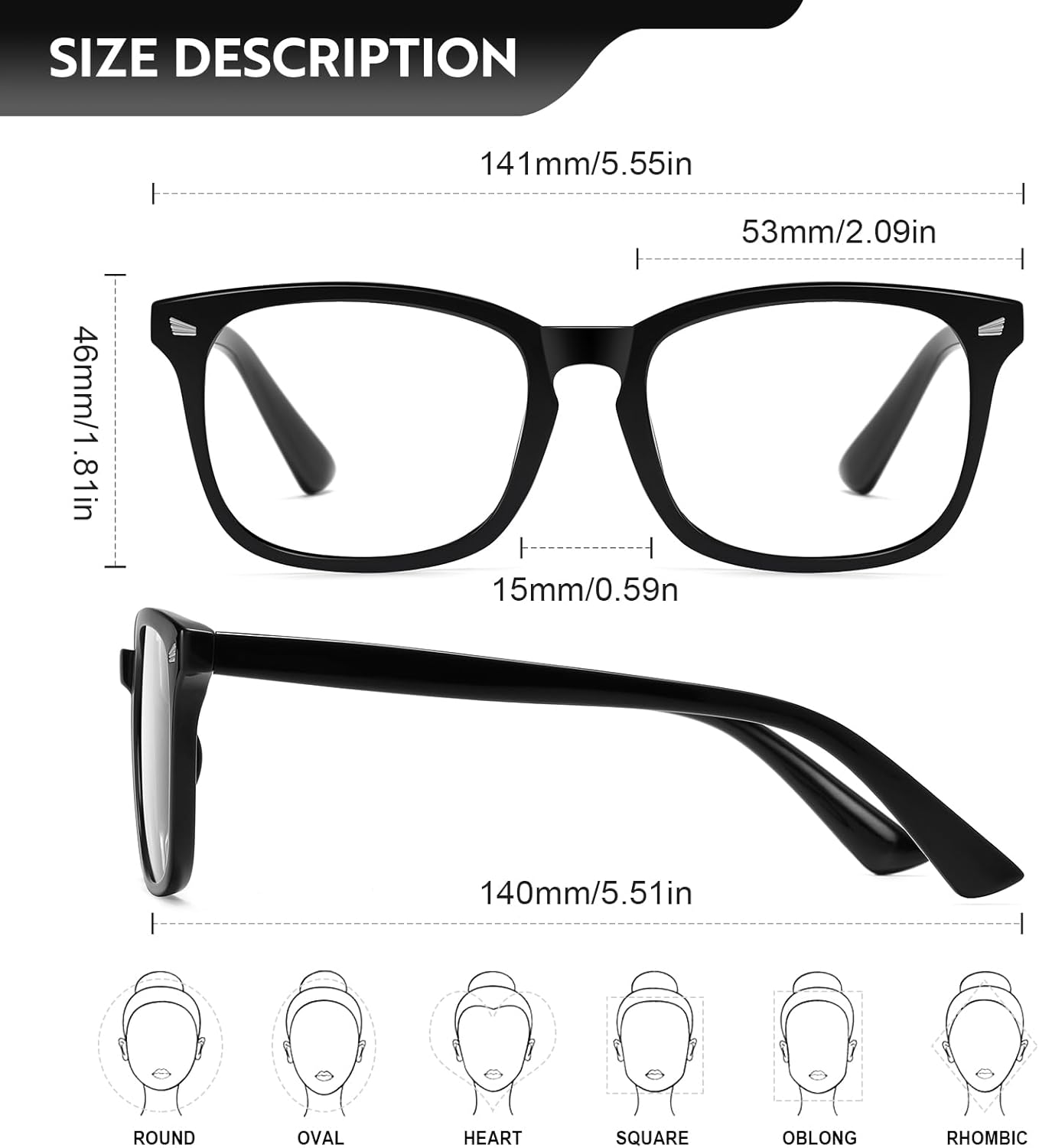 Thumbnail 1 de Ougenni Blue Light Blocking Glasses 3-pack 👓