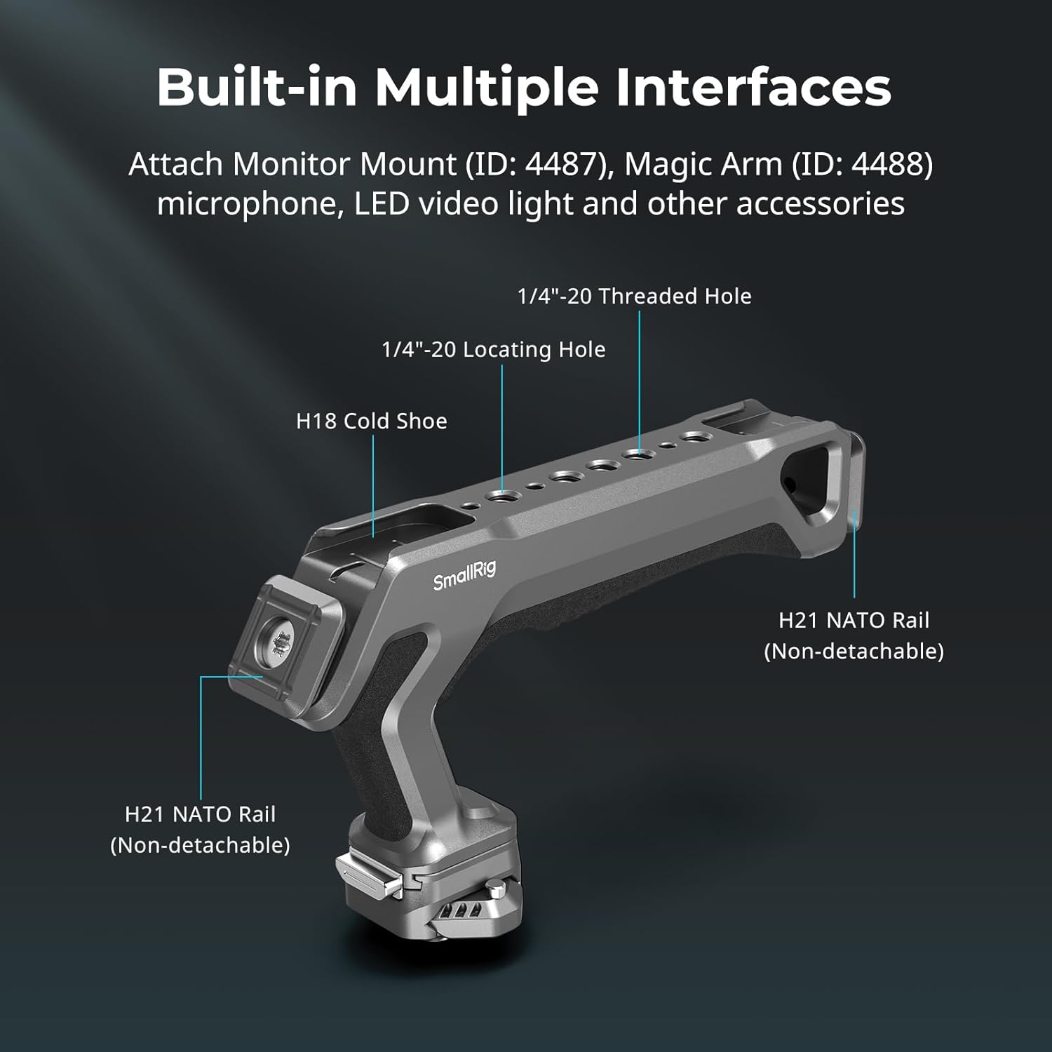 Thumbnail 6 de SMALLRIG Quick Release Top Handle mit Quick Release Slider – HawkLock H21-4483, ARRI-kompatibel