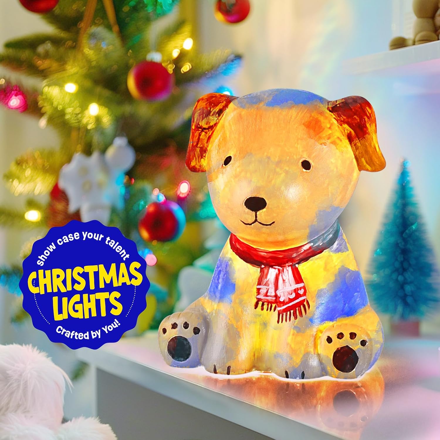 Detalle de DIY-LAOESE Paint Your Own Dog Lamp Kit for Kids ๐จ๐ช