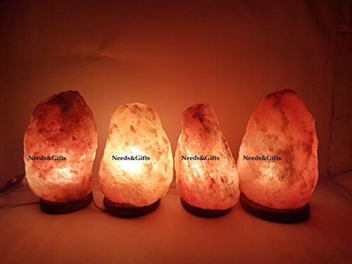 Detalle de Needs&Gifts 3–5 KG Himalayan Crystal Salt Lamp: Natural, Handcrafted with UK Electric Fitting