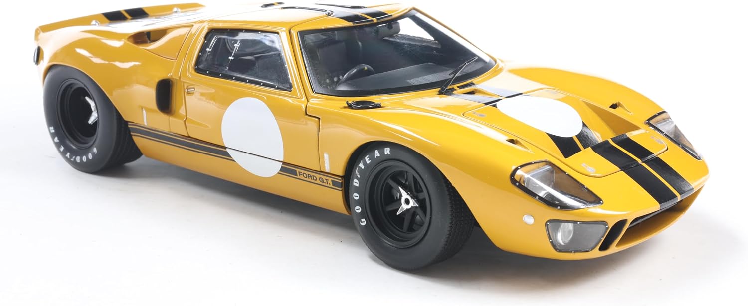 Thumbnail 2 de Solido Ford GT40 MK.1 1968, żółty metalowy model kolekcjonerski 1:18