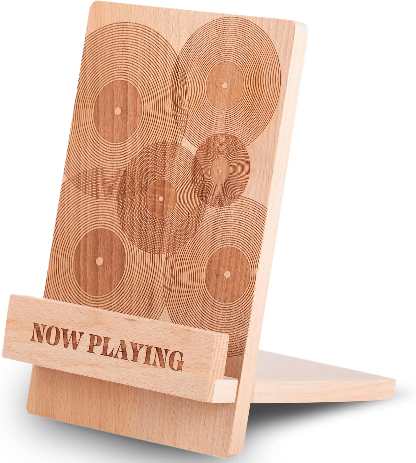 Detalle de Sonny & Sloane Vinyl Record Display Stand, Beech Wood