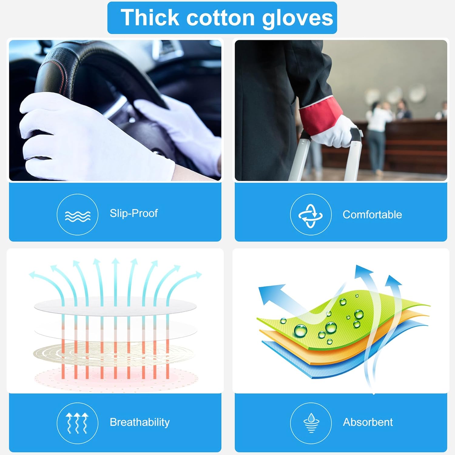 Thumbnail 4 de Moisturizing Gloves 8.6in Overnight