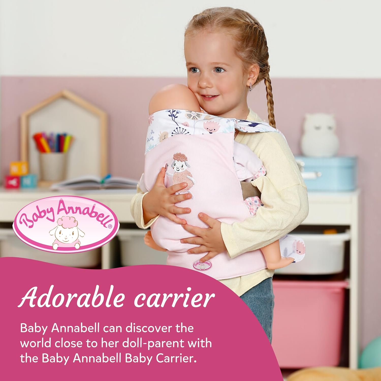 Detalle 2 de Baby Annabell Baby Doll Carrier with adjustable padded straps (front & back wear)