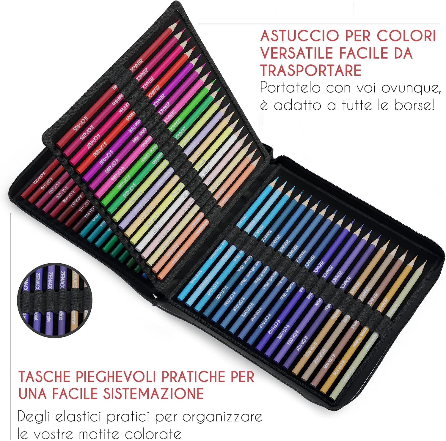 Thumbnail 4 de Zenacolor 72 Matite Colorate Professionali 🎨