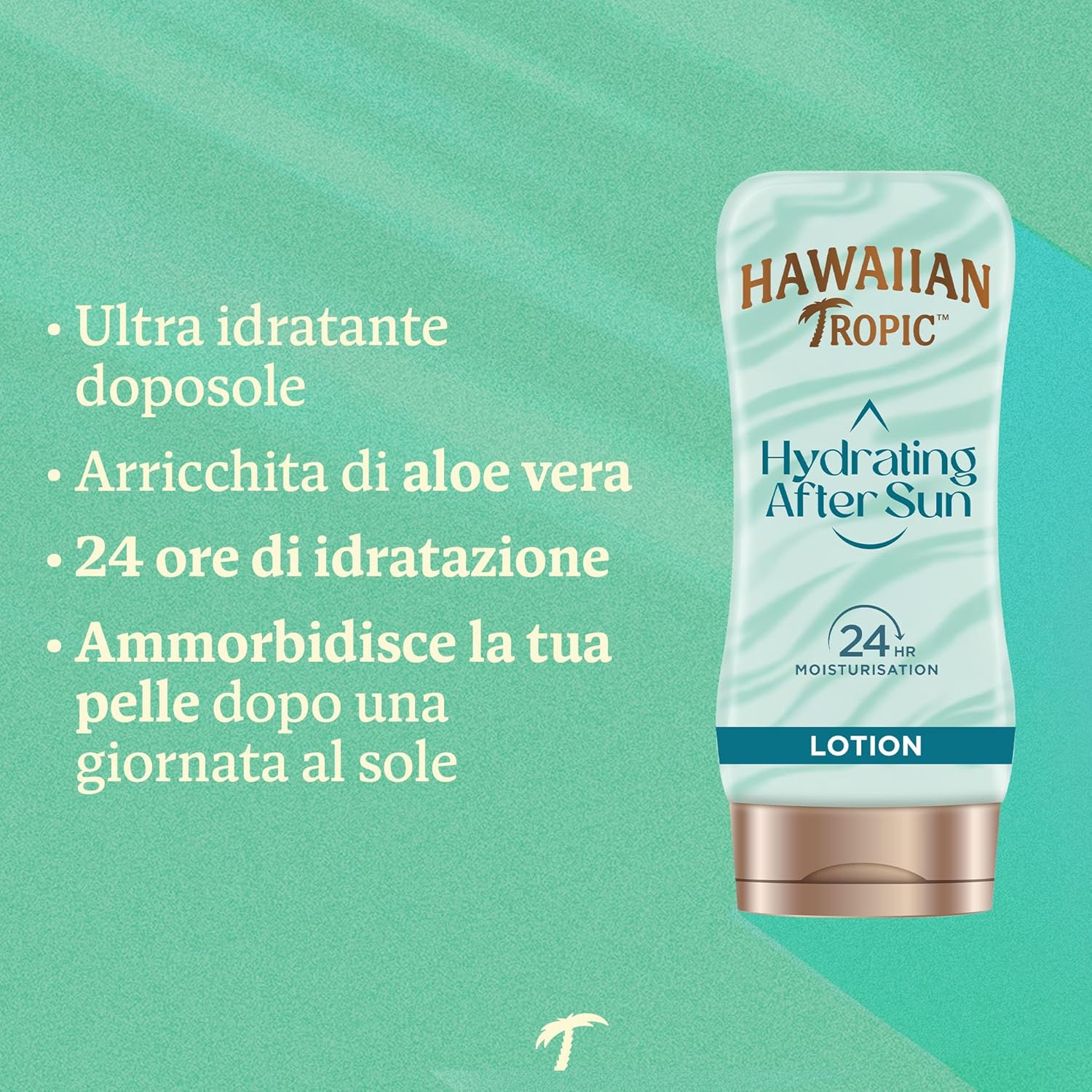 Detalle de Hawaiian Tropic Crema Doposole Idratante con Aloe, 180 ml: idratazione dopo sole per una pelle morbida e profumata