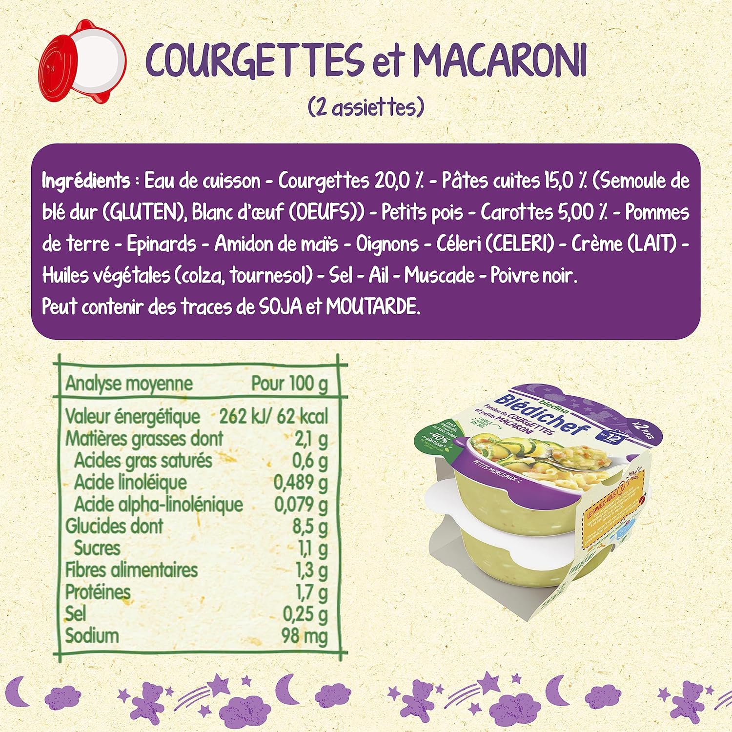Thumbnail 1 de Blédina Blédichef 8 petits plats bébé 🍽