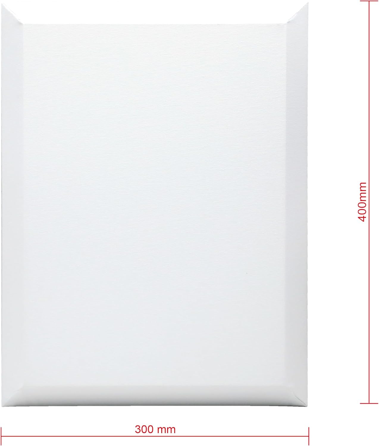 Detalle de EXERZ 30x40cm Bevelled Edge Pre-Stretched Canvas 4pk – 100% Cotton, Wooden Frame