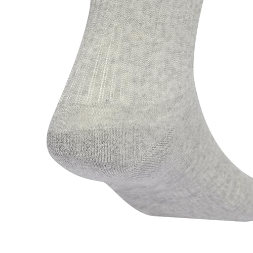 Thumbnail 1 de adidas Cushioned Crew Socks 6 Pair Pack — White/Medium Grey Heather/Black, 2-3 Years