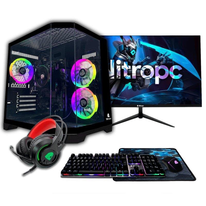 Detalle de Nitropc Pack Bronze AMD Ryzen 5 5655G 16GB 1TB M.2 Monitor 24"