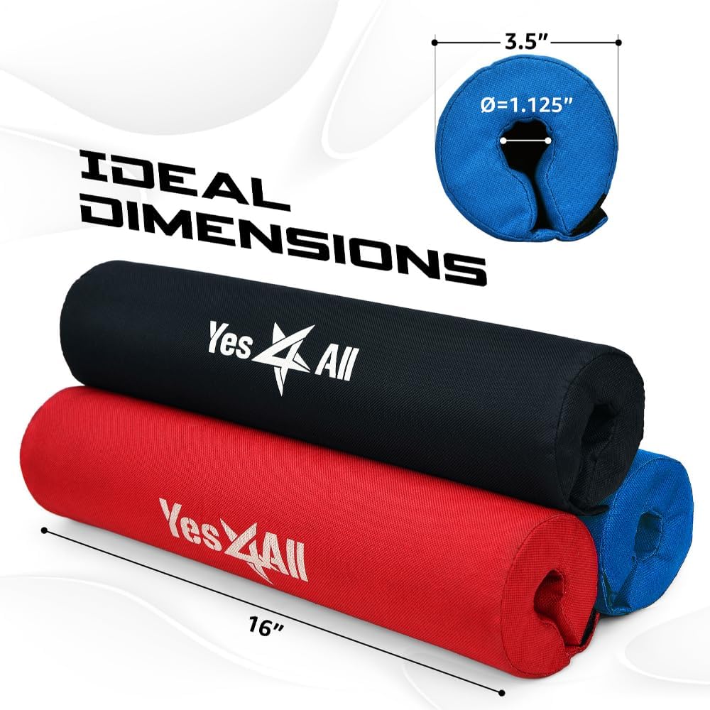 Detalle de Yes4All バーベルパッド スクワット・ヒップスラスト用 厚さ3cm・ナイロン表面