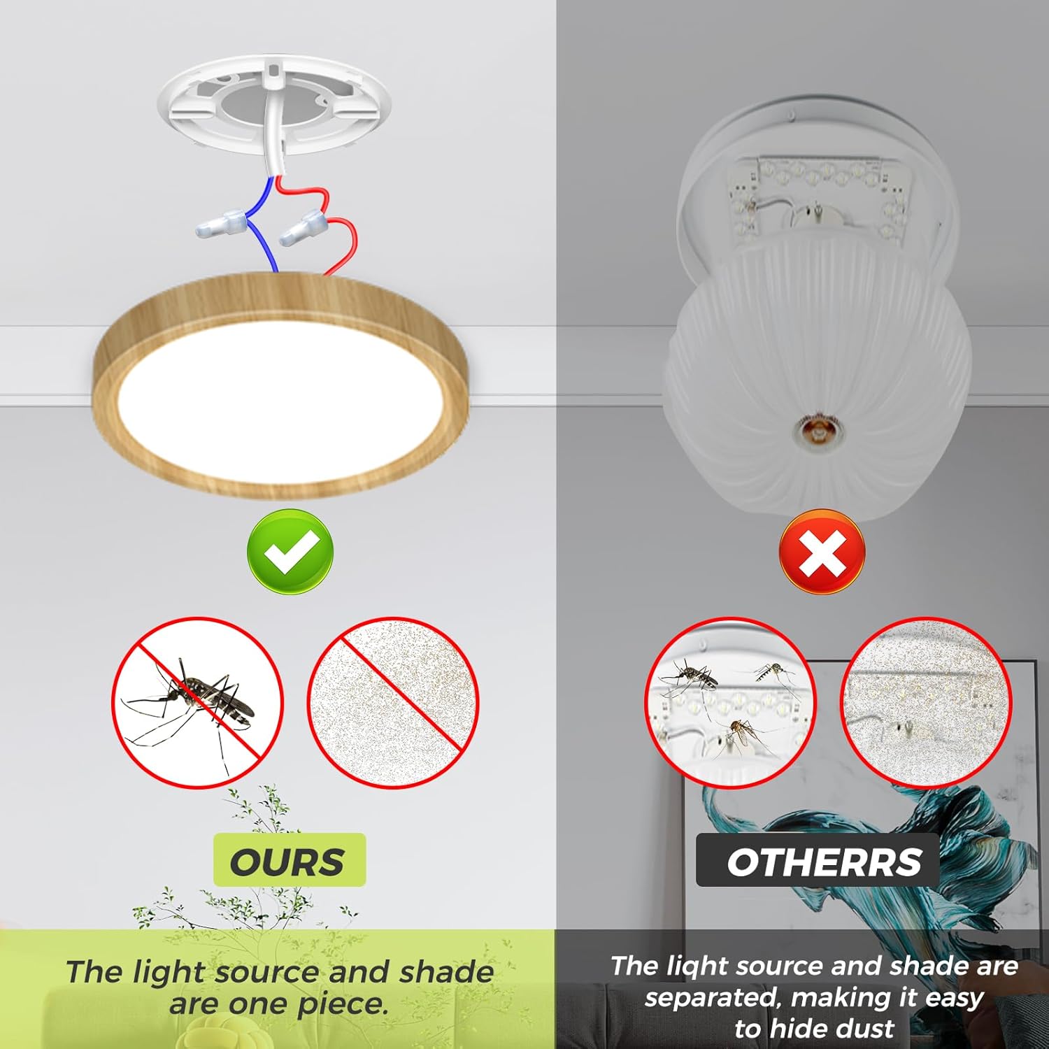 Thumbnail 3 de hepside Bathroom Light: Recessed LED Ceiling Light with 3 Colour Temperatures (3000K/4000K/6500K) and IP54