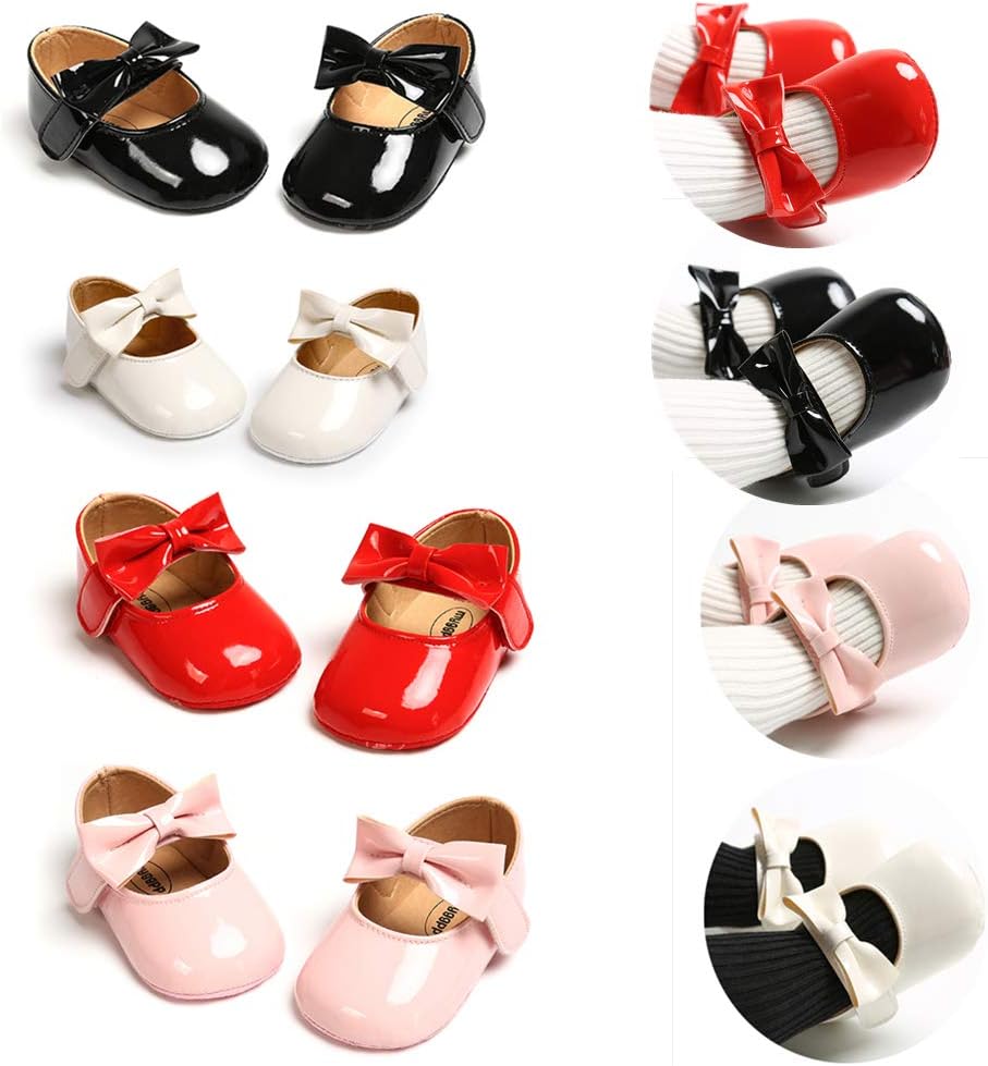 Thumbnail 2 de RVROVIC Baby Girl Moccasins: Sparkly Lightweight Prewalker Shoes