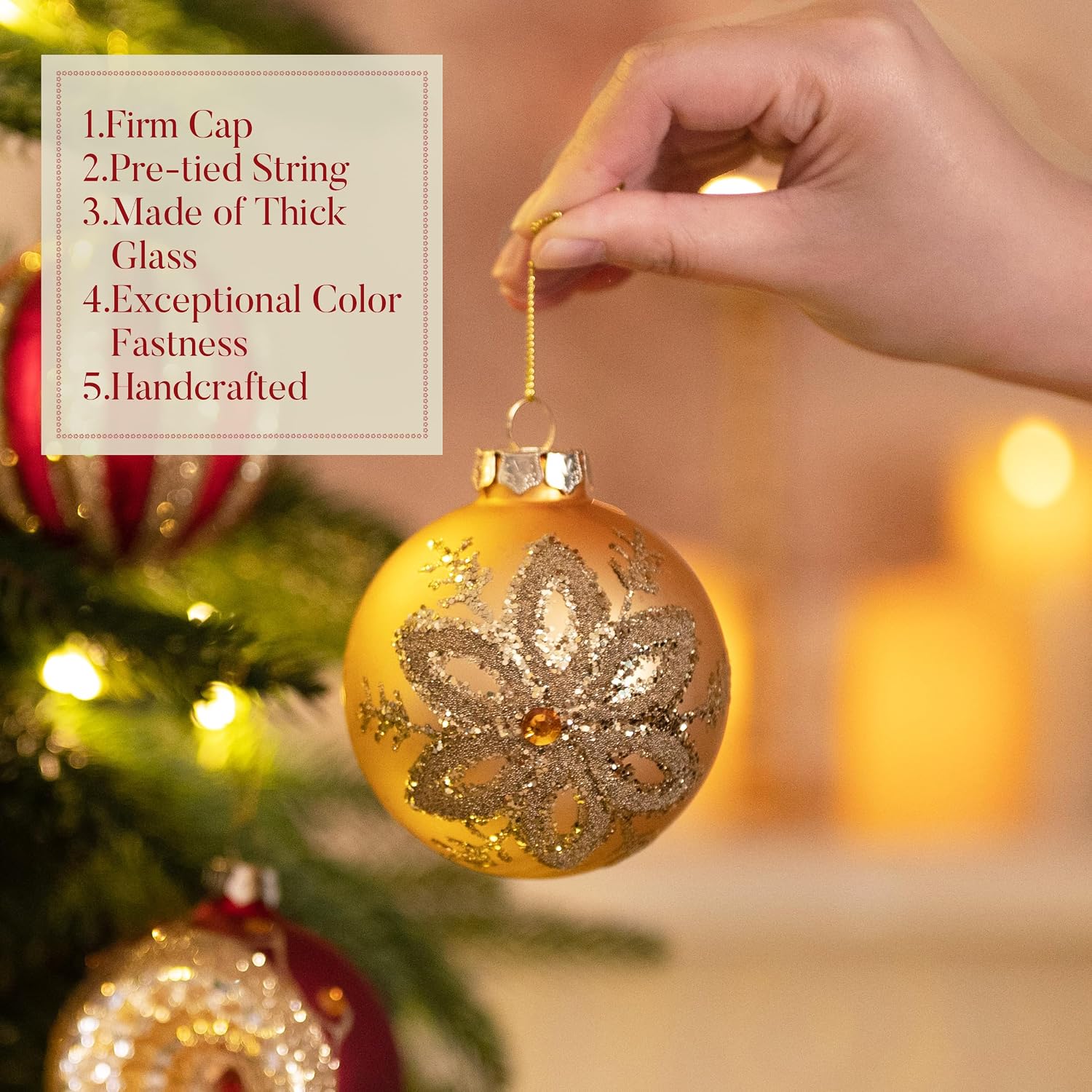 Detalle 1 de Valery Madelyn Christmas Ornaments, Glass
