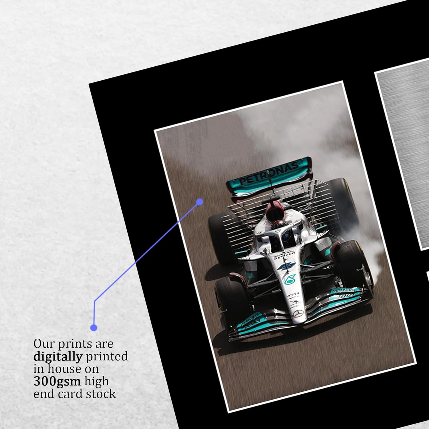 Thumbnail 3 de HWC Trading A4 George Russell Formula 1 signed autograph photo on black matt mount (297x210mm)
