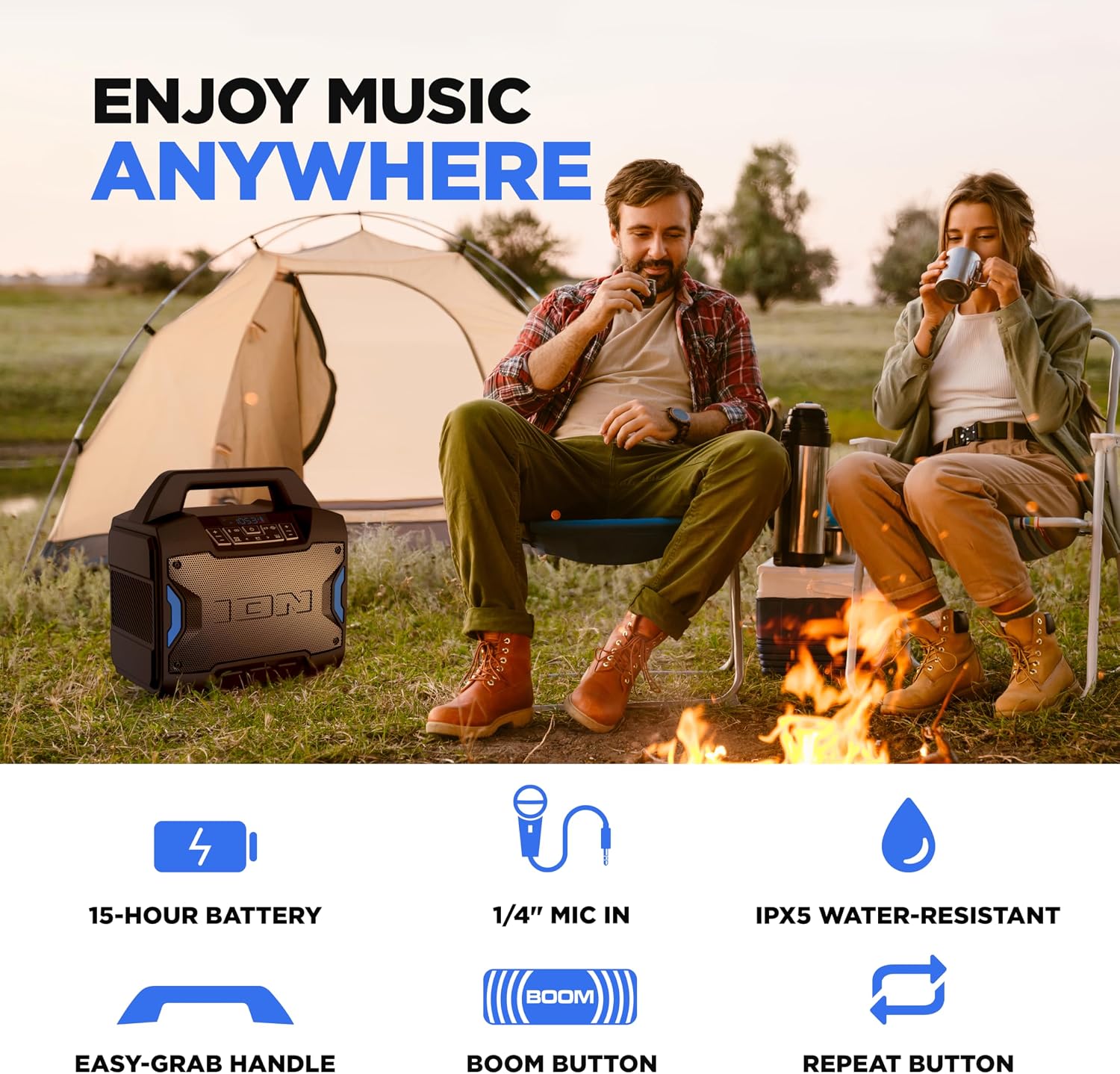 Detalle 2 de ION Tailgater Boom 60W Portable Speaker