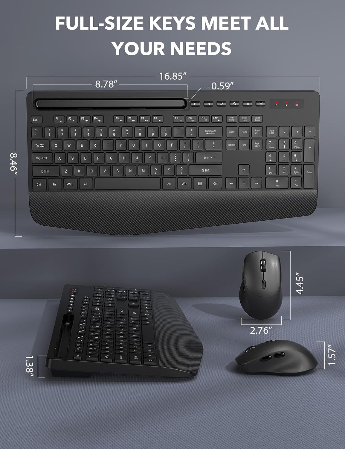 Thumbnail 6 de Trueque Wireless Keyboard Mouse Combo 2.4GHz