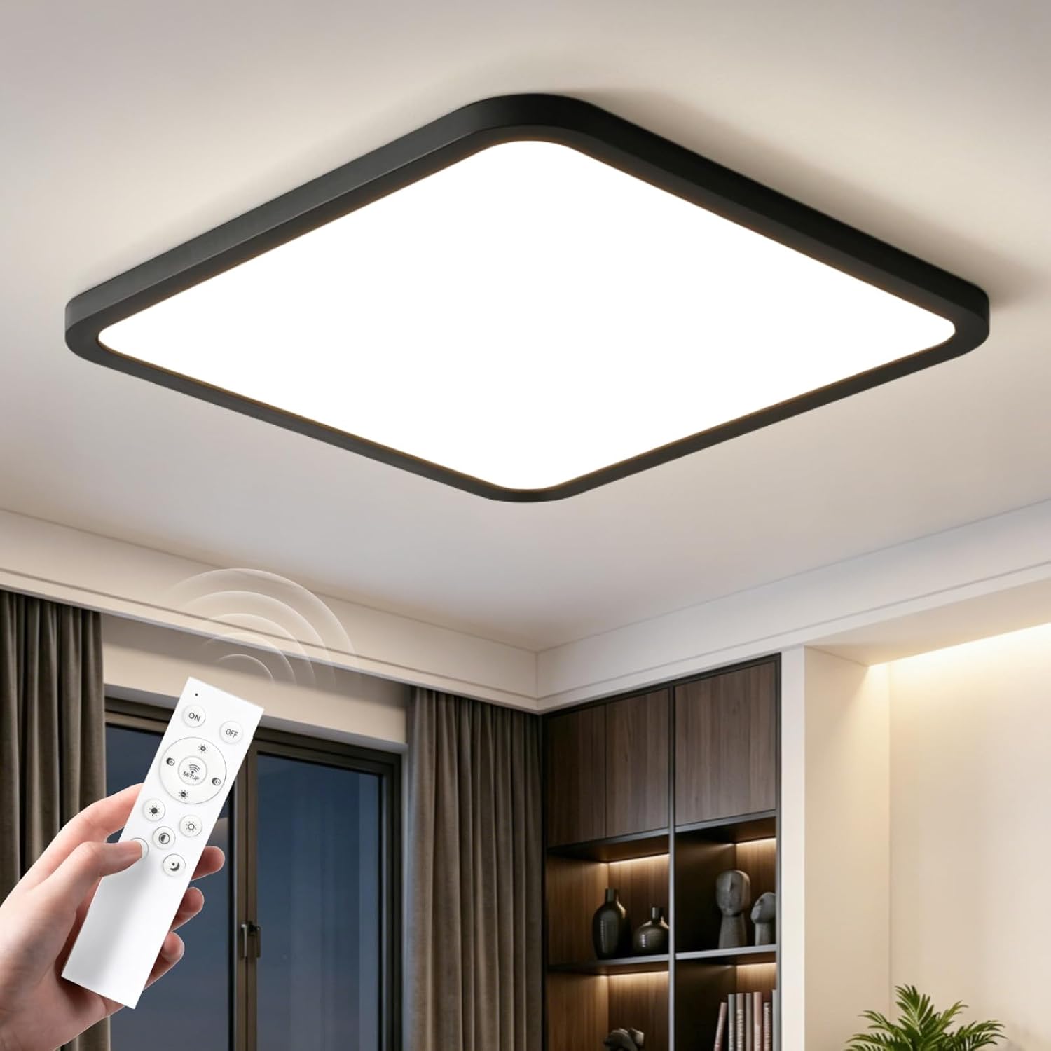 Thumbnail 6 de EASY EAGLE Deckenlampe LED 50x25 cm –Effiziente 50W Deckenleuchte mit 6800 lm, 6500 K, CRI ≥90