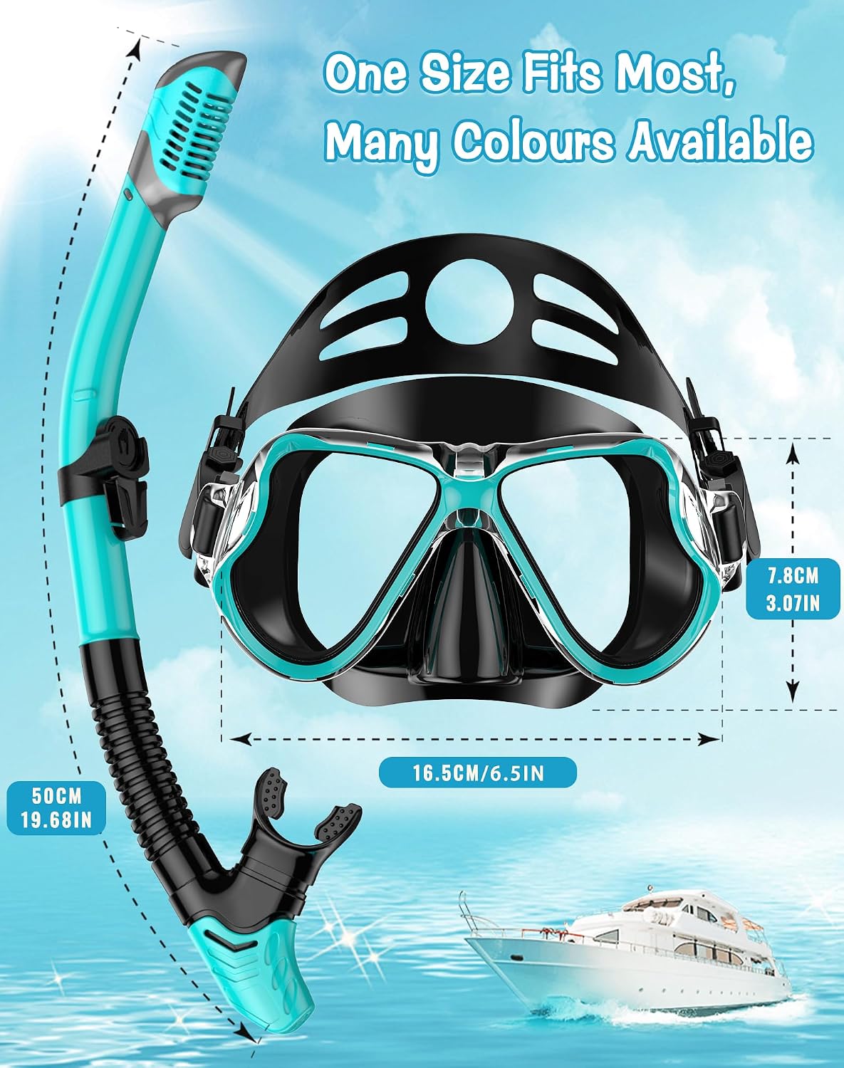 Thumbnail 5 de Karvipark Dry Snorkel Set panoramic mask for adults 🤿