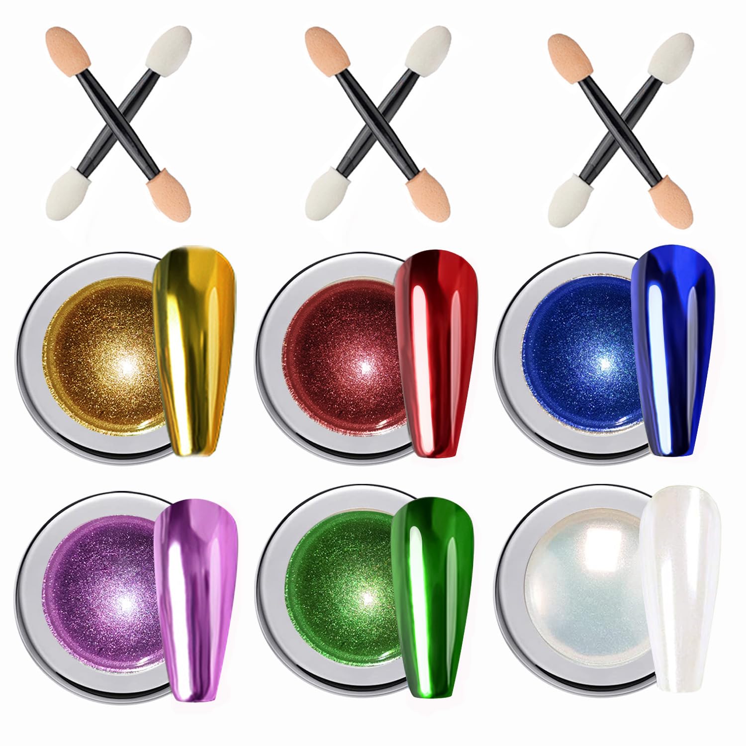Thumbnail 6 de Chrome Nail Powder für Spiegeleffekt