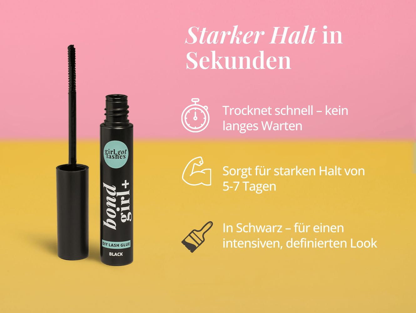 Thumbnail 1 de GirlGotLashes Bond GIRL+ – Wimpernkleber schwarz, bis zu 7 Tage Halt, latexfrei
