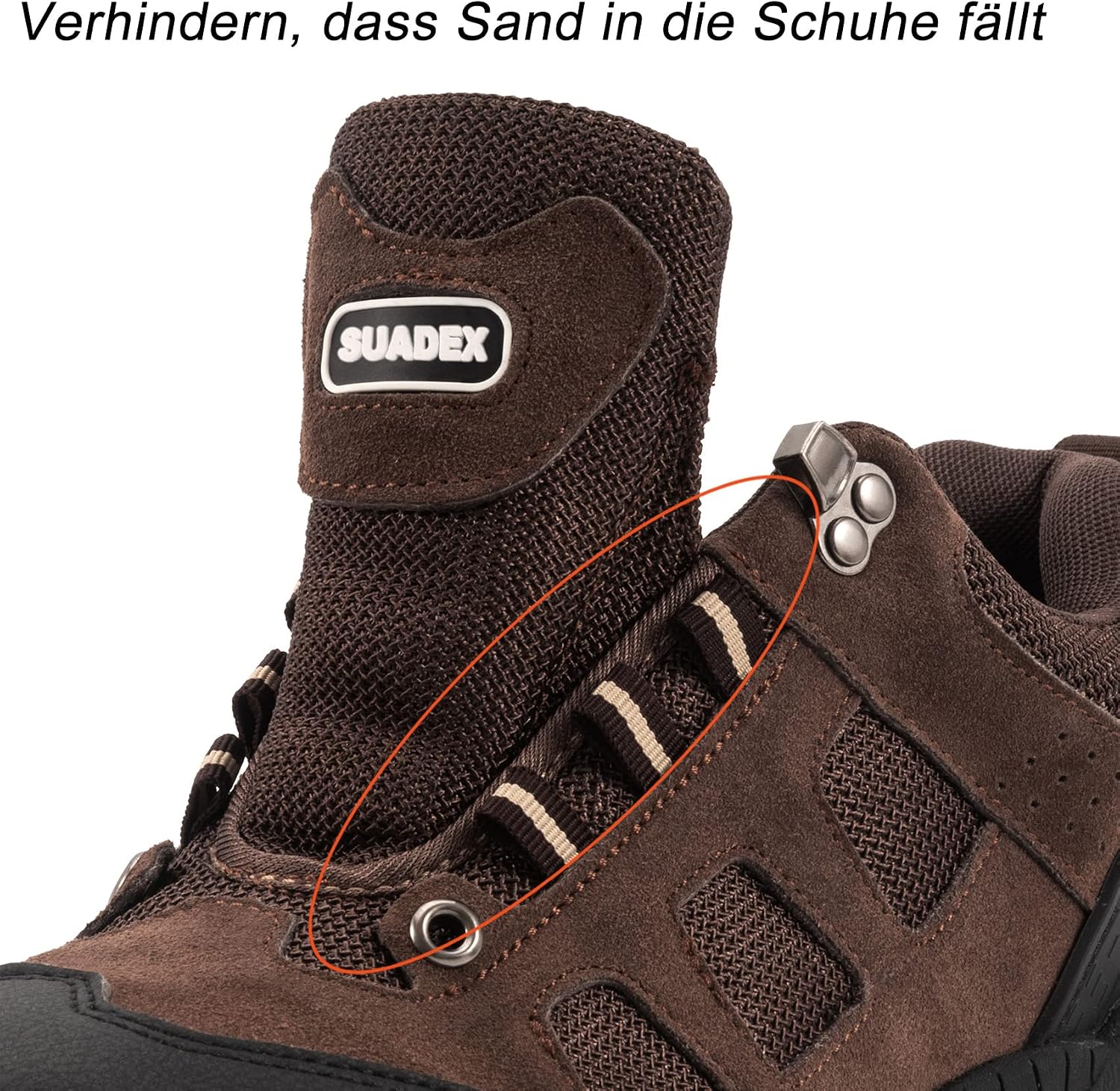 Detalle 2 de SUADEX Sicherheitsschuhe – Leichte, atmungsaktive Stahlkappenschuhe für Herren und Damen (EU 37–48)
