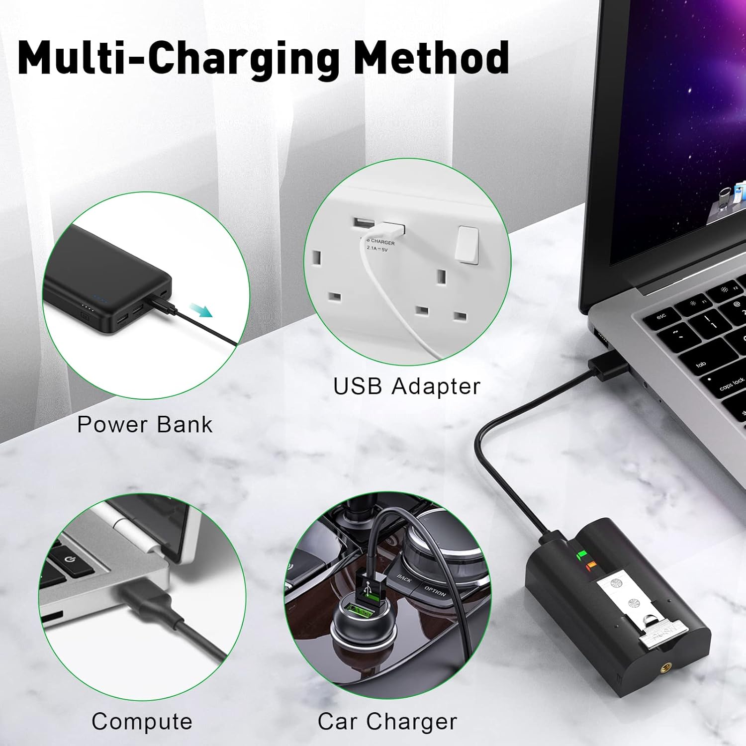Thumbnail 4 de Ersatzakku mit Ring – 3,65 V, 6040 mAh, kompatibel mit Ring Video Doorbell (2/3/3 Plus/4) und Ring Kameras (Stick Up, Spotlight) von Loqdivr