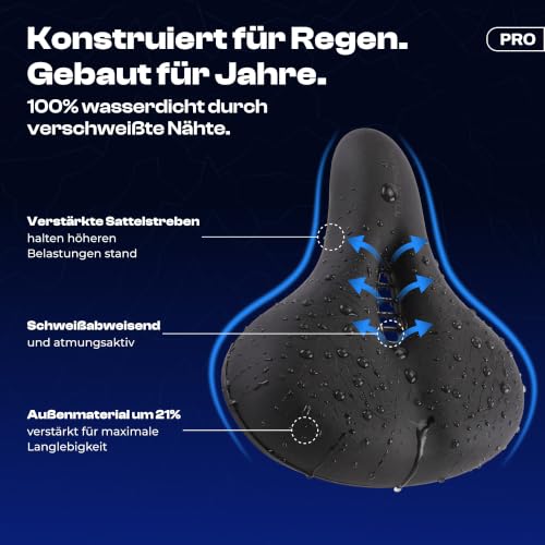 Thumbnail 6 de ALPENSATTEL Ergonomischer Fahrradsattel Komfort PRO mit 3D Memory Foam – universell kompatibel