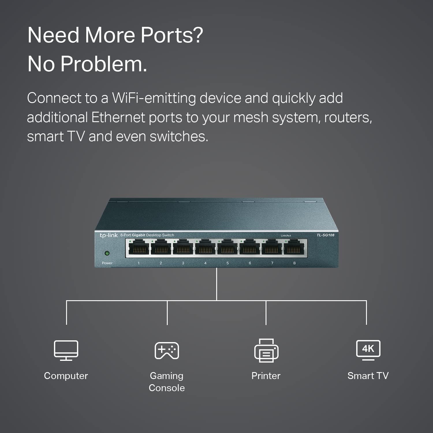 Thumbnail 4 de TP-Link Gigabit 8-Port Ethernet Switch