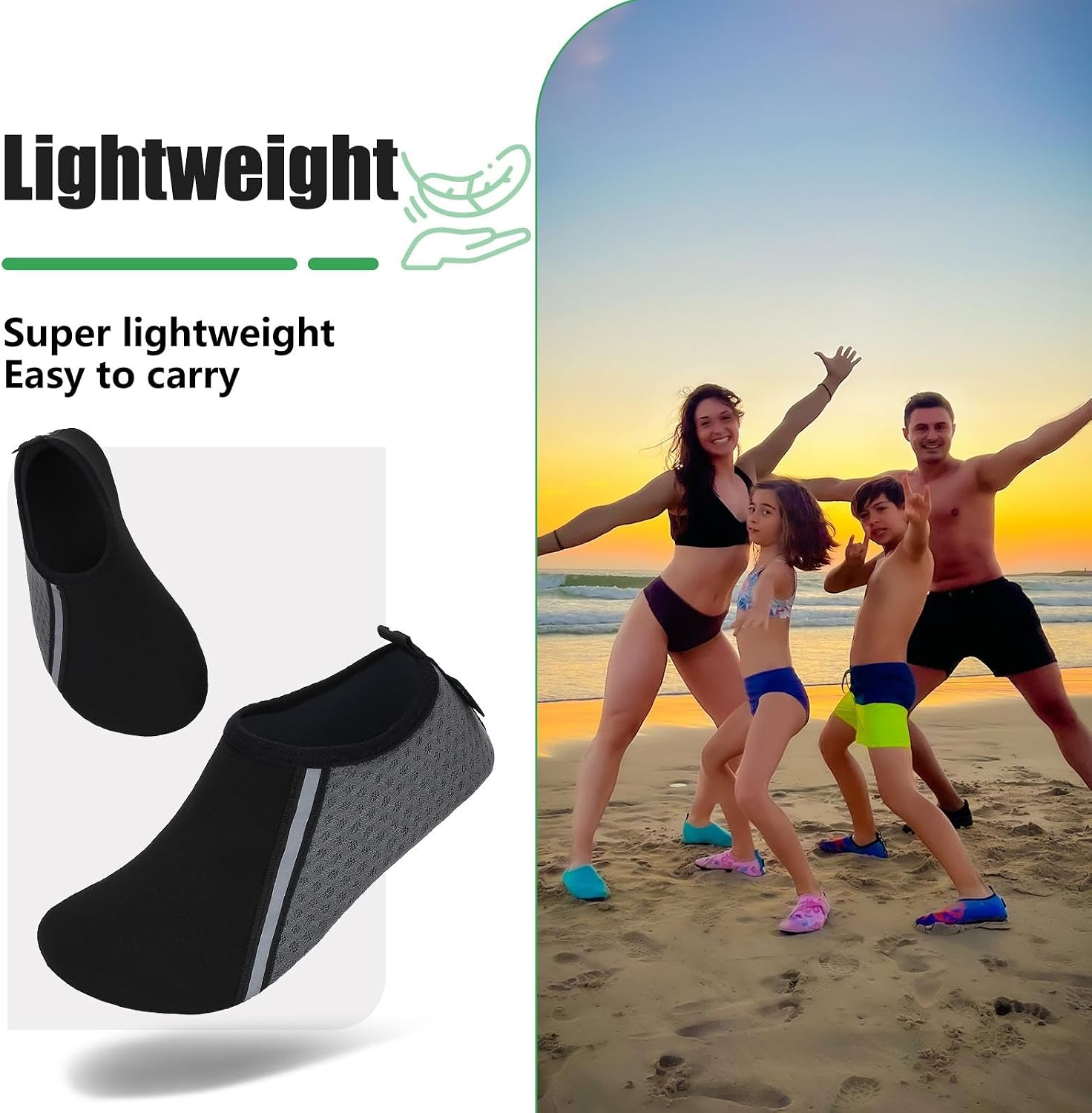 Detalle de SAGUARO Scarpette da Scoglio – Scarpe sportive acquatiche unisex, modello resistente e comodo