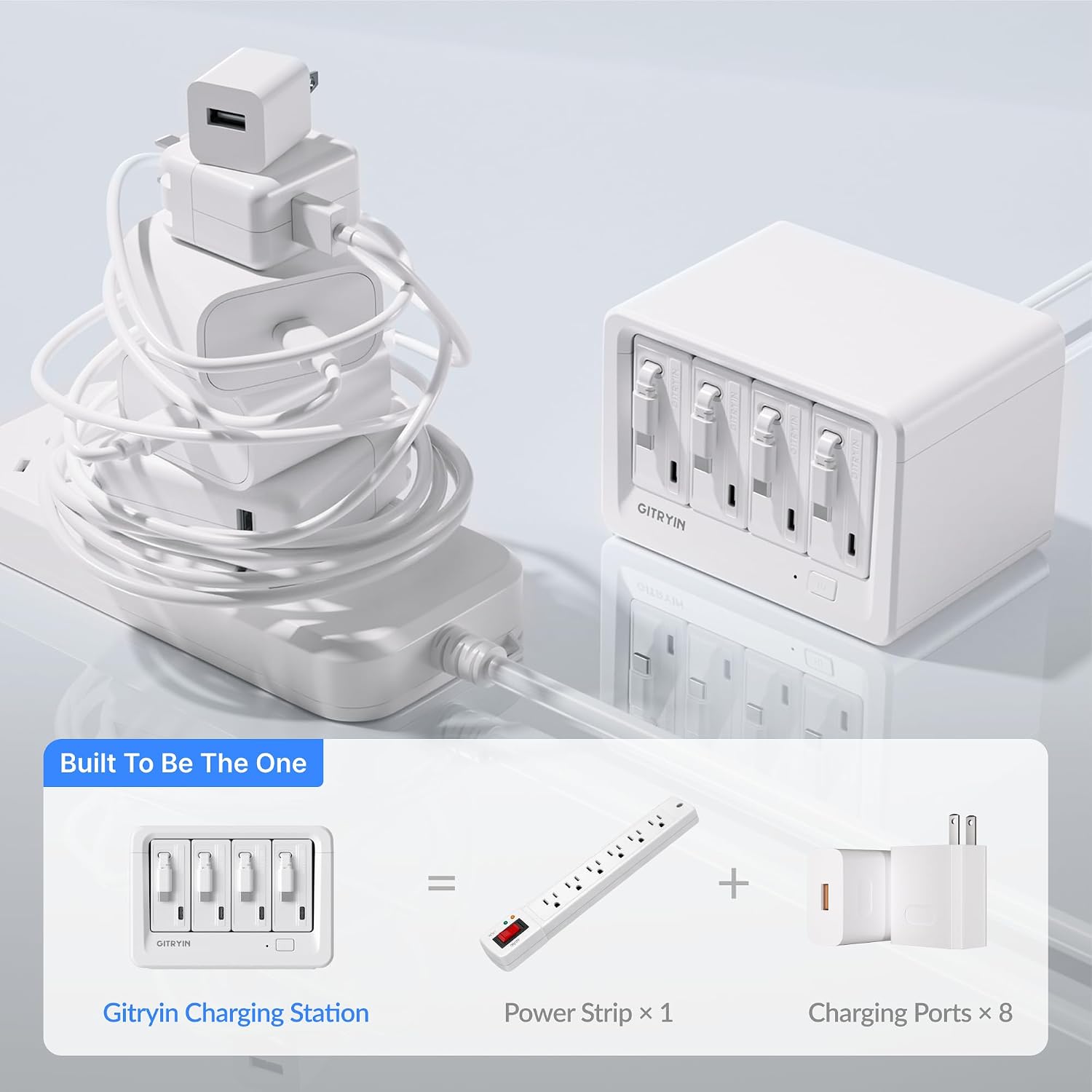 Detalle de Gitryin 12-in-1 Desktop Modular Charging Station