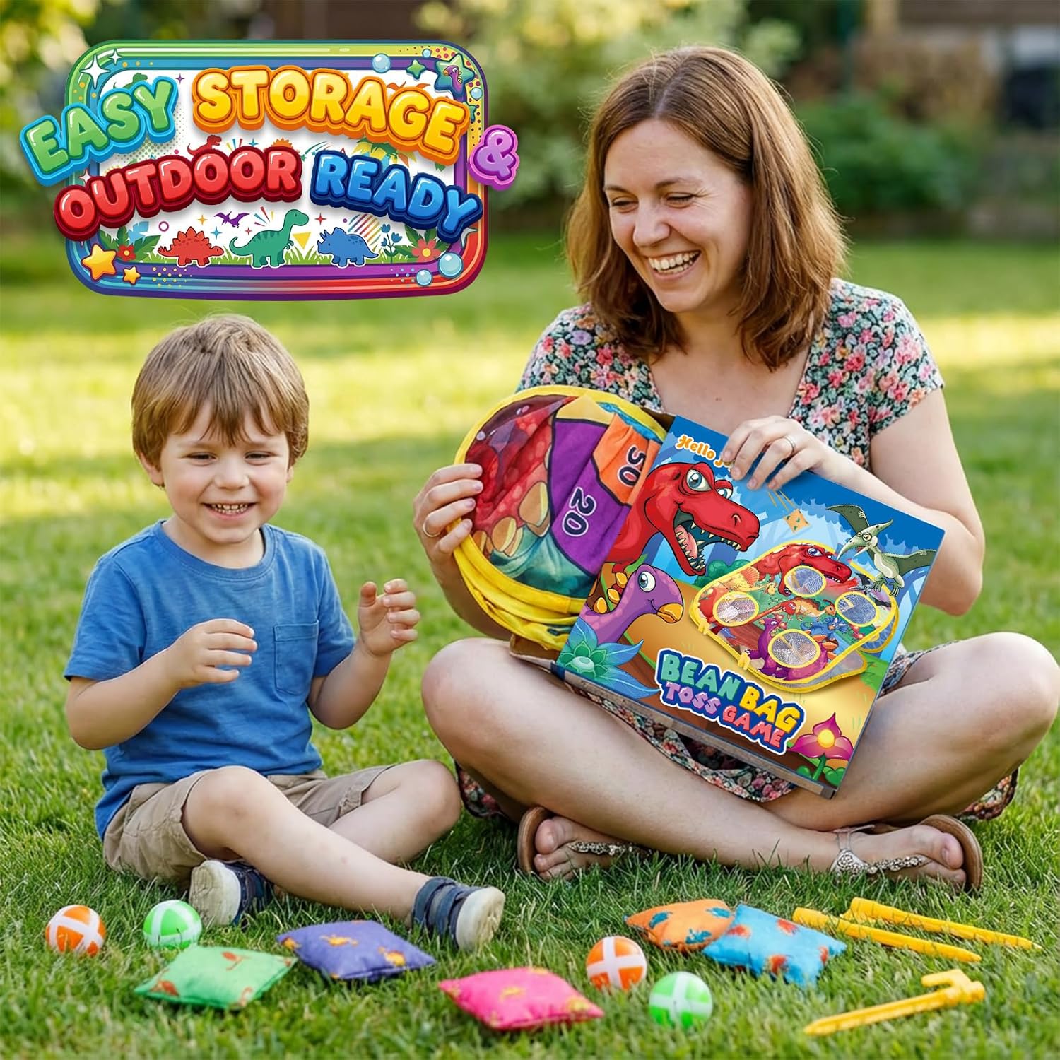 Thumbnail 3 de Bean Bag Toss Game for Kids — Cornhole Board