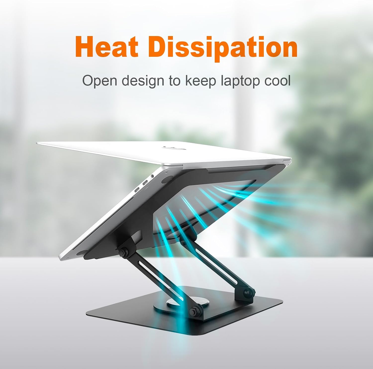 Thumbnail 4 de GRIFEMA Laptop Stand GB1050: Foldable, 360° Swivel Base, Adjustable Ergonomics