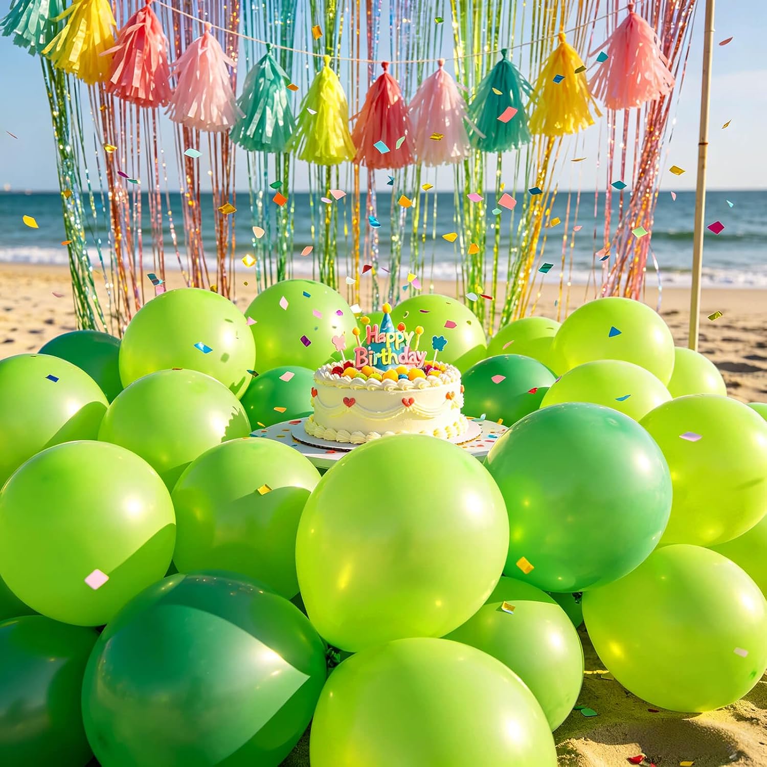 Detalle de Lime Green Balloons, 12-Inch