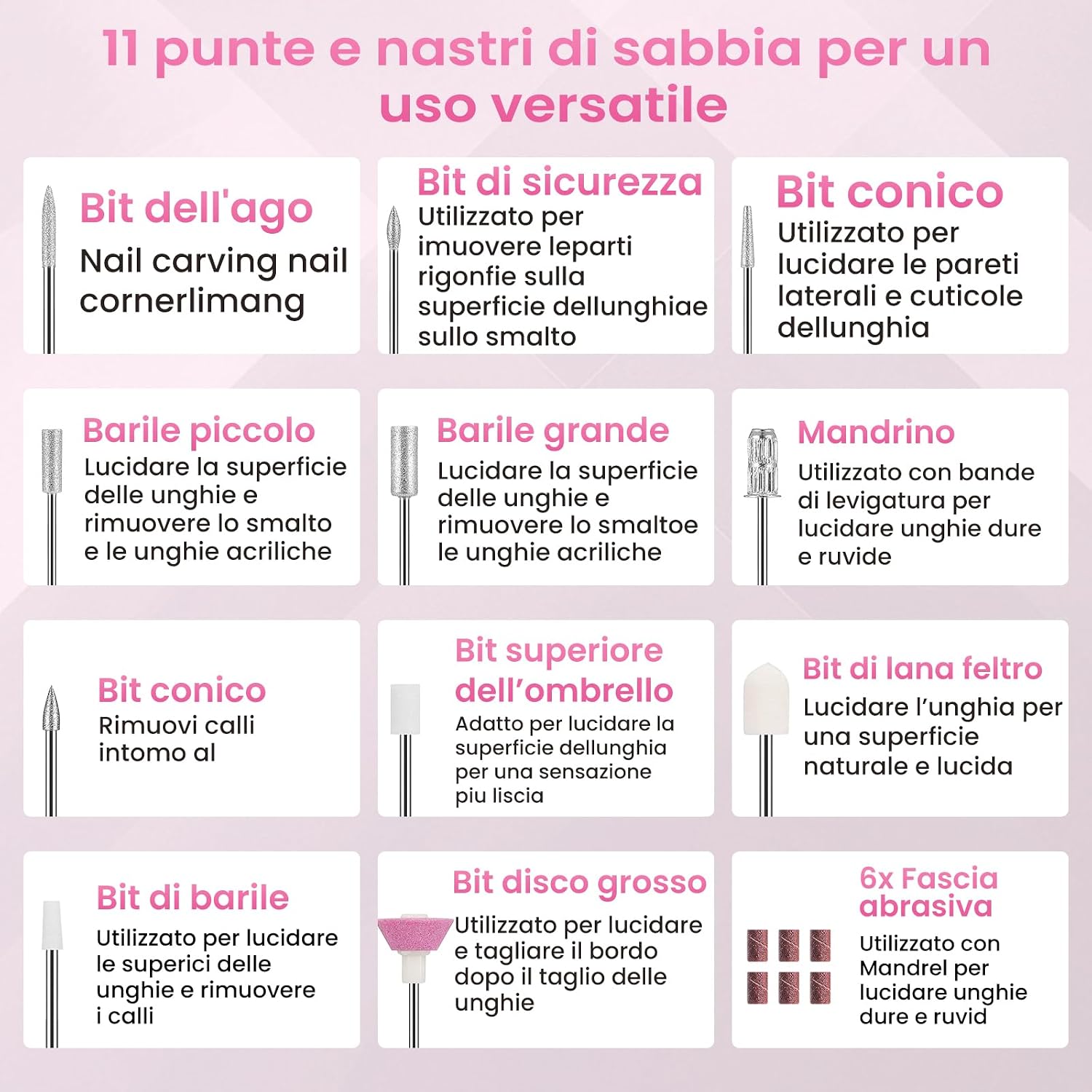 Thumbnail 6 de NAILGIRLS Fresa per Unghie 35000 Giri 💅