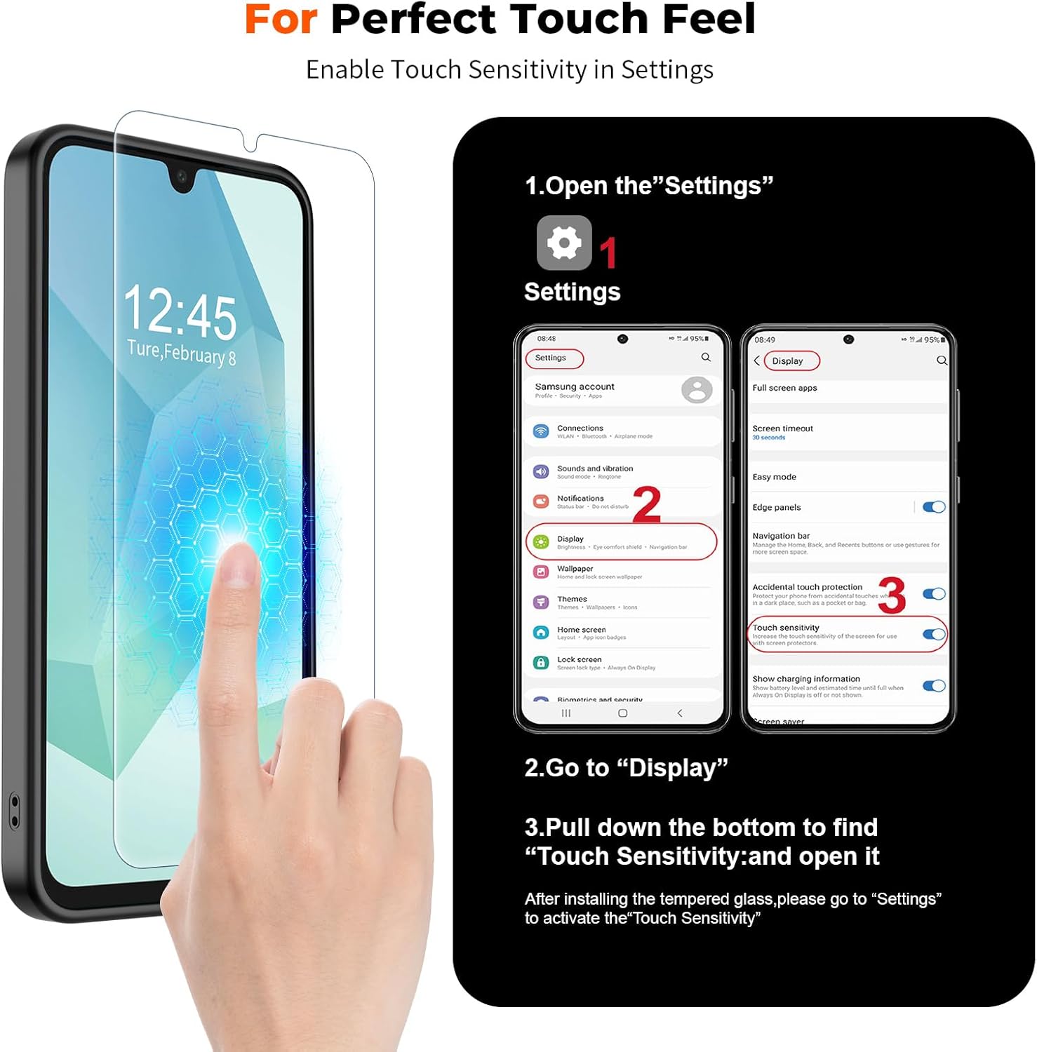 Detalle 2 de SUPFINE Magnetic Case for Samsung Galaxy A16 5G with Screen Protector — Slim, Shockproof & Mag-Driven