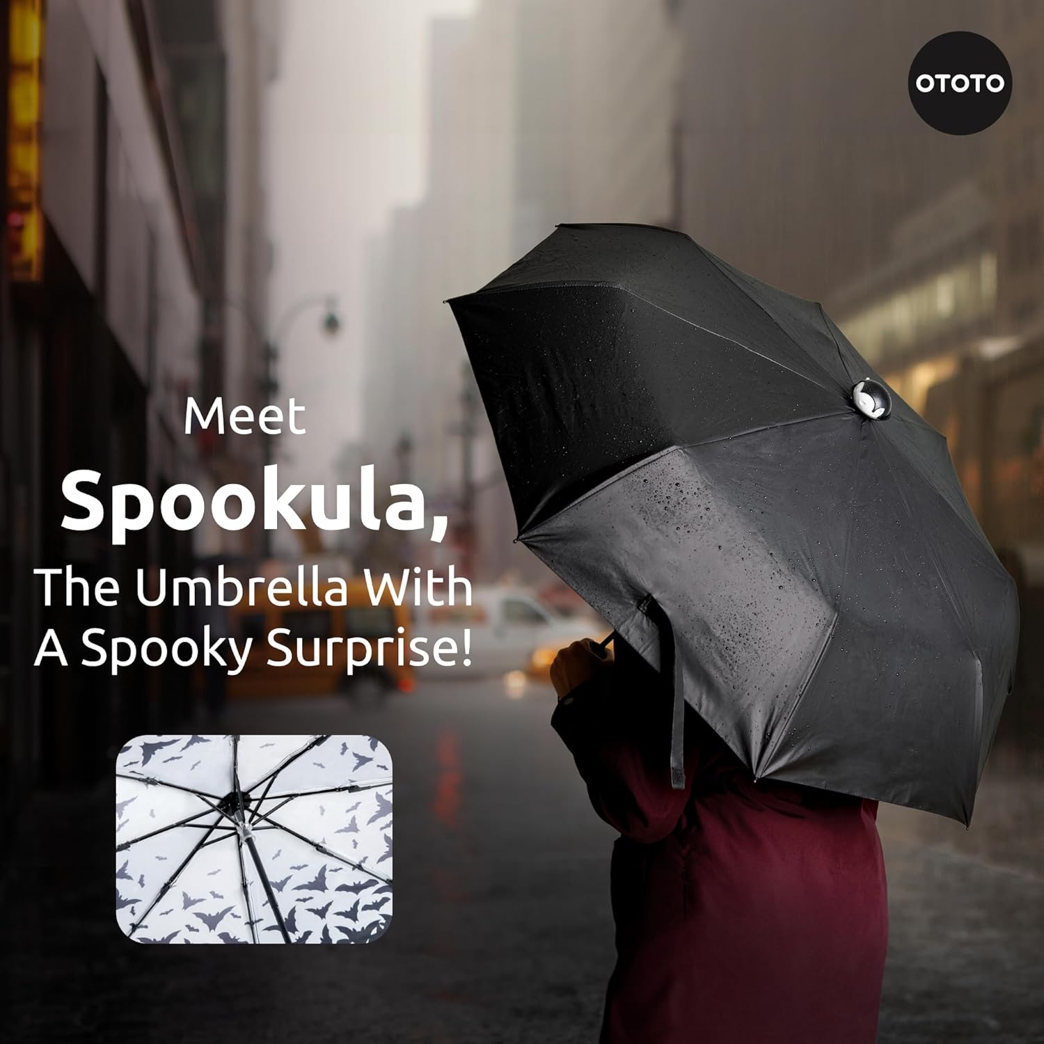 Thumbnail 1 de OTOTO Spookula Vampire Umbrella 11.8in