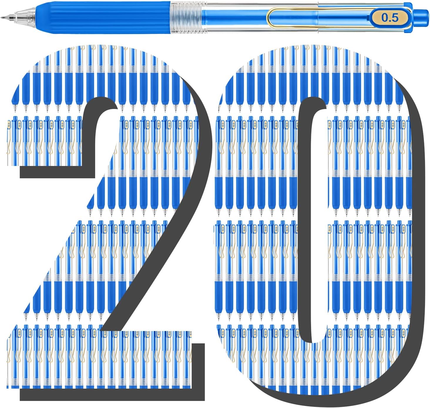 Detalle de Aozora Gel Pens 0.5 mm