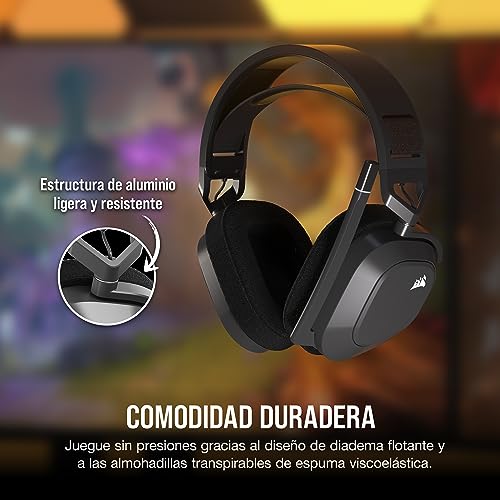 Detalle 2 de Corsair HS80 MAX Wireless auriculares para juegos