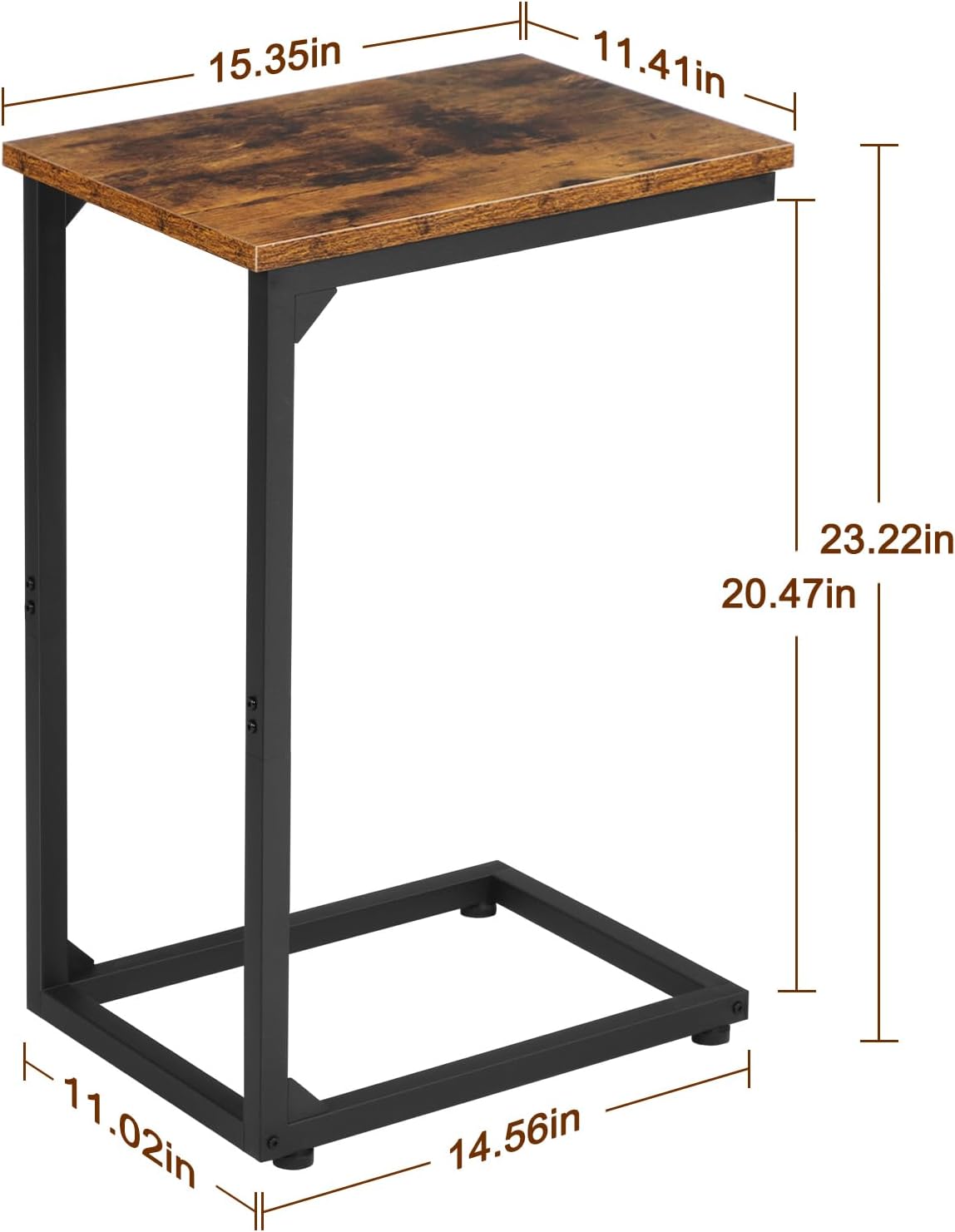 Detalle de AMHANCIBLE C-Shaped End Tables, Set of 2