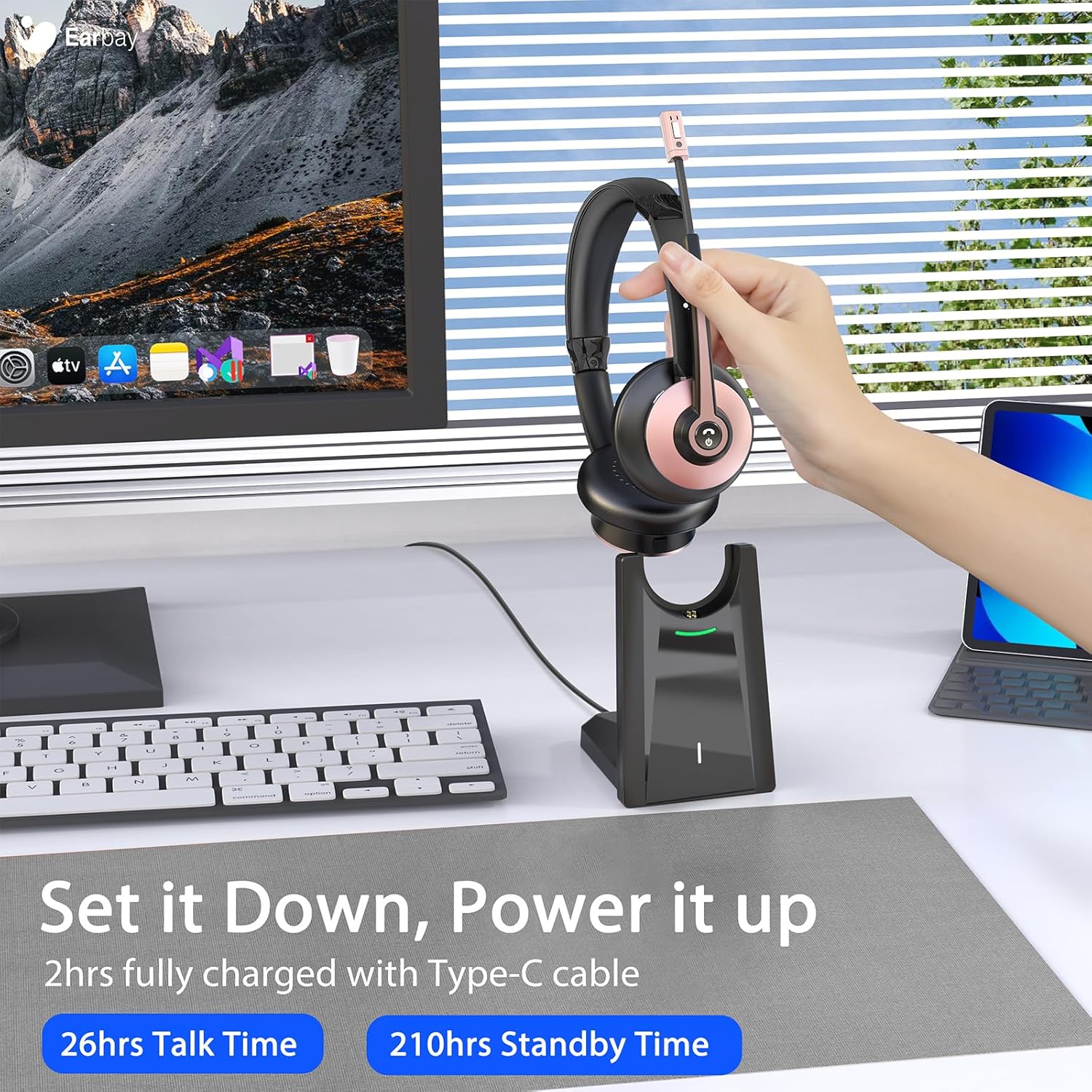 Thumbnail 1 de Earbay Wireless Headset 26h battery