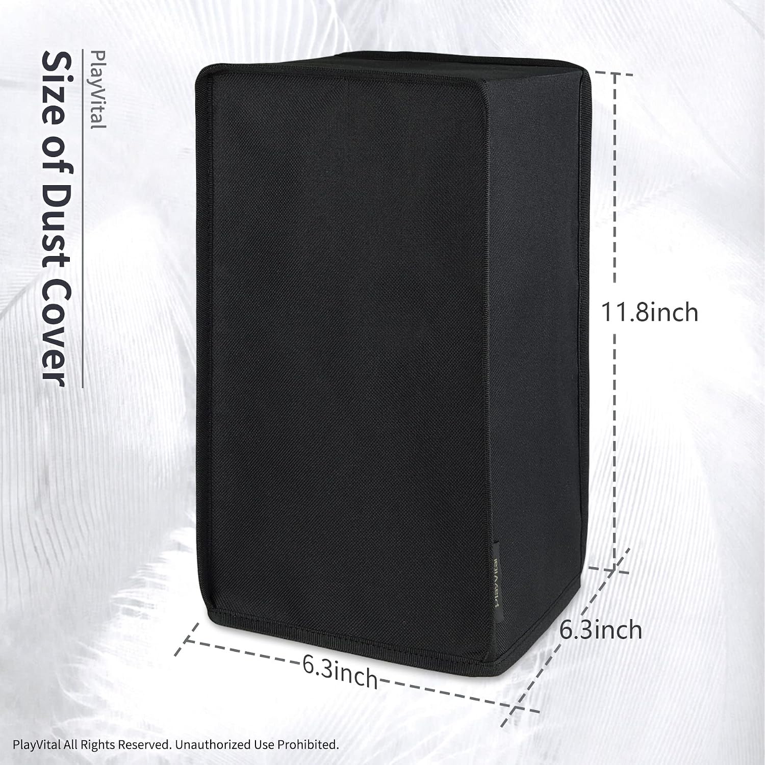Detalle de PlayVital Black Nylon Dust Cover for Xbox Series X Console