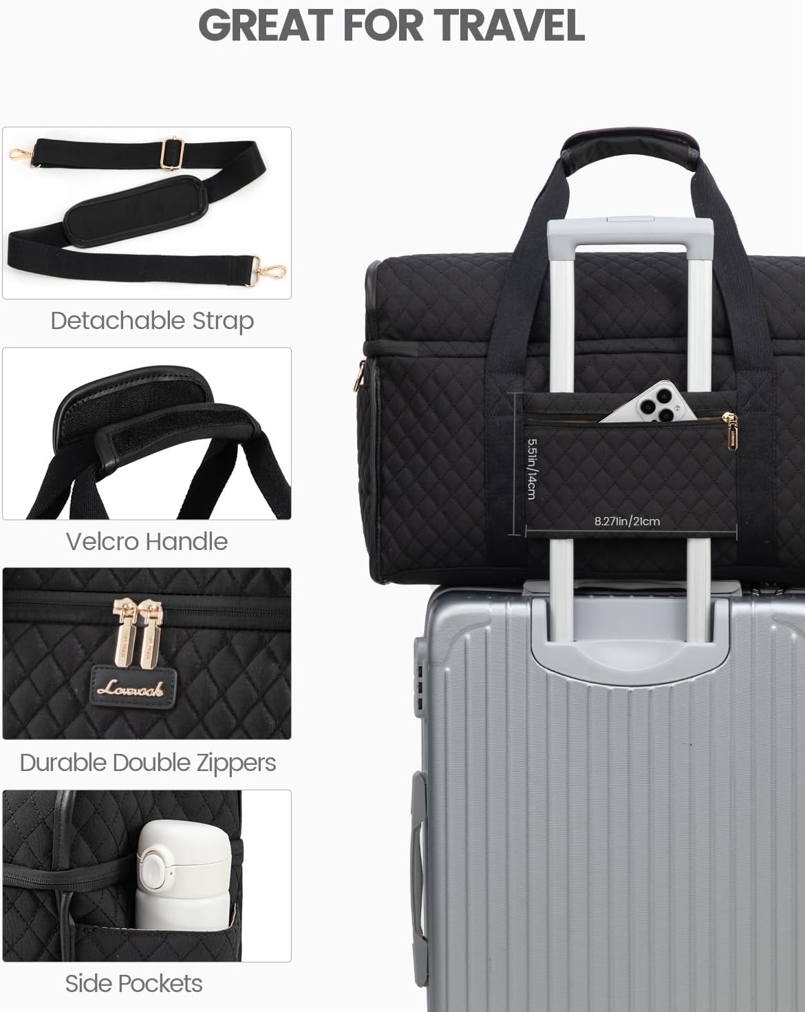 Thumbnail 5 de LOVEVOOK Travel Bag 53cm carry‑on