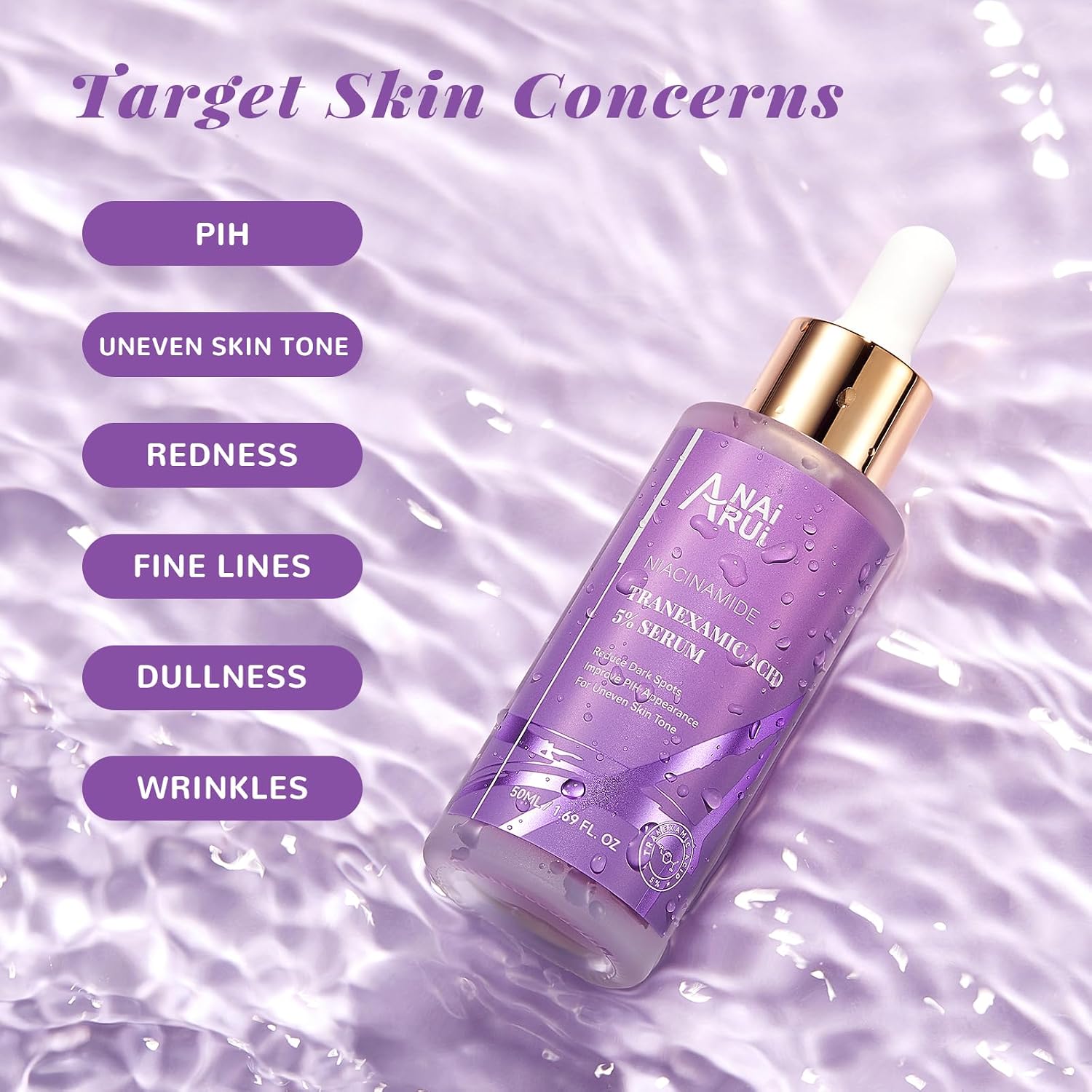 Thumbnail 3 de ANAI RUI 5% tranexaminezuurserum met niacinamide en hyaluronzuur, 50 ml