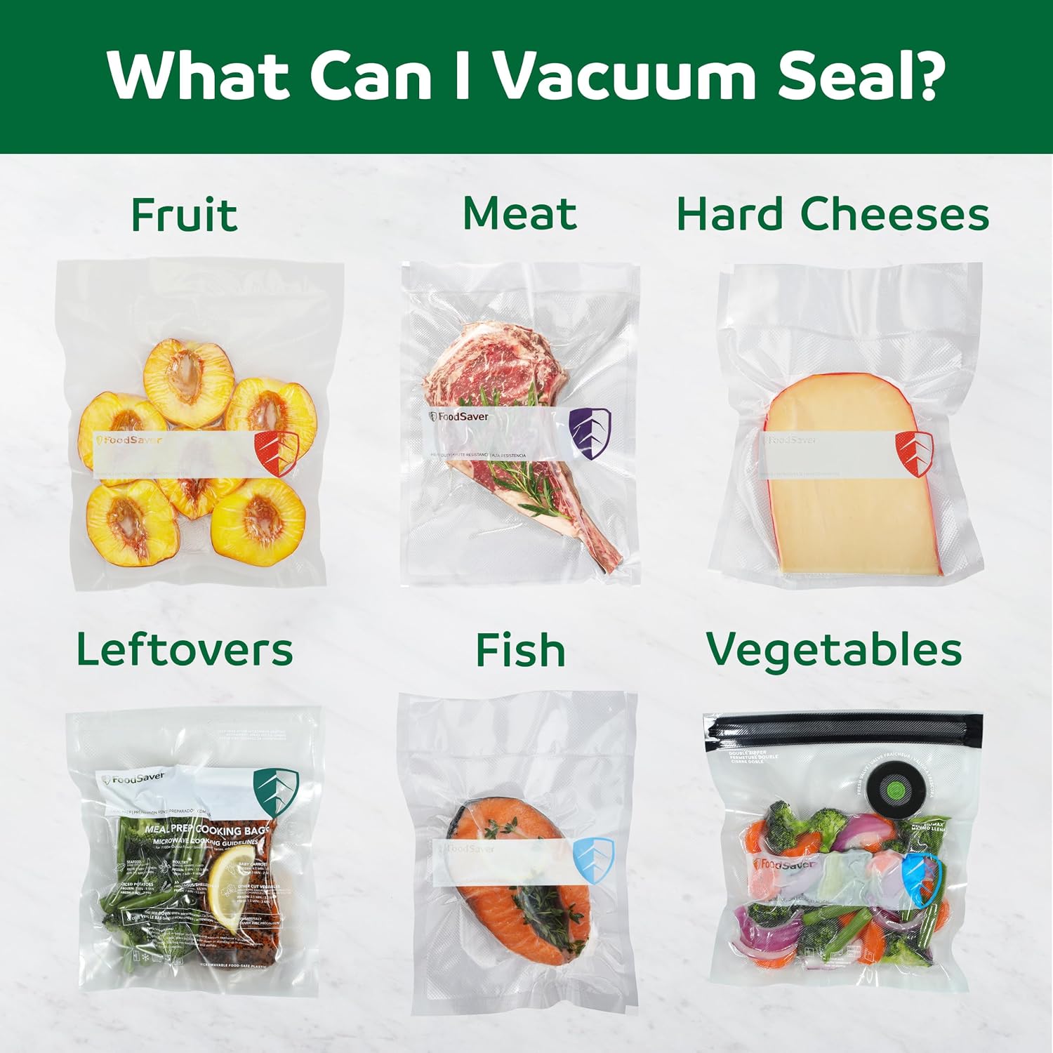 Detalle 1 de FoodSaver 2231952 Vacuum Sealer Rolls, 11 in x 16.25 ft, 4-Pack, BPA-Free