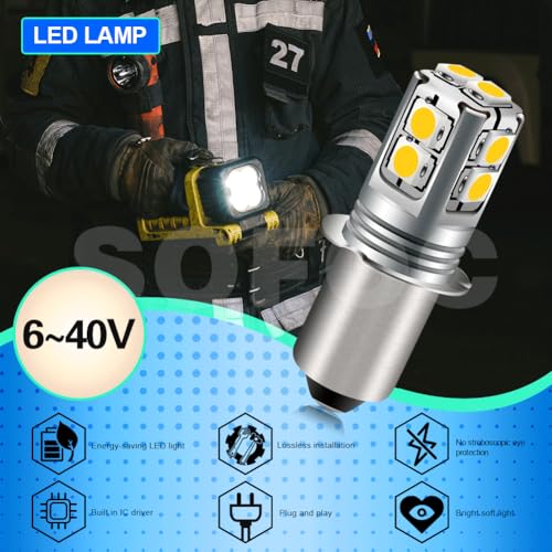 Detalle de SOFOC P13.5s Lampada LED da 3W 600LM Bianco Caldo - Ampia Tensione, 6-40V, Base P13.5s