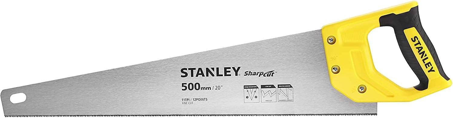 Detalle de STANLEY Sharpcut universalsåg 500 mm, 20 tum och 11 TPI