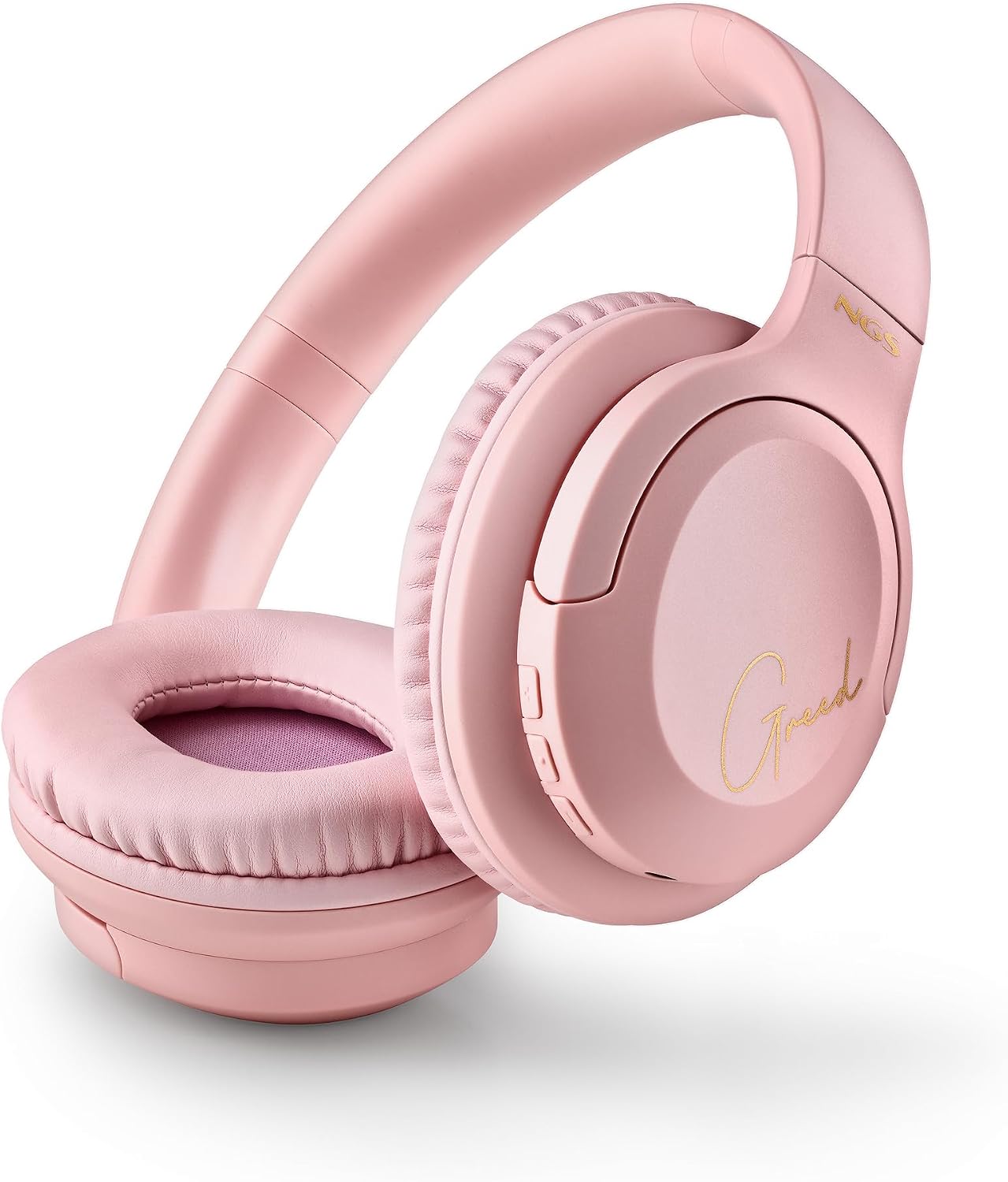 Detalle de NGS ARTICA Greed PINK – Kabellose Supra‑Aurale Kopfhörer mit Mikrofon, 40 Std, Pink